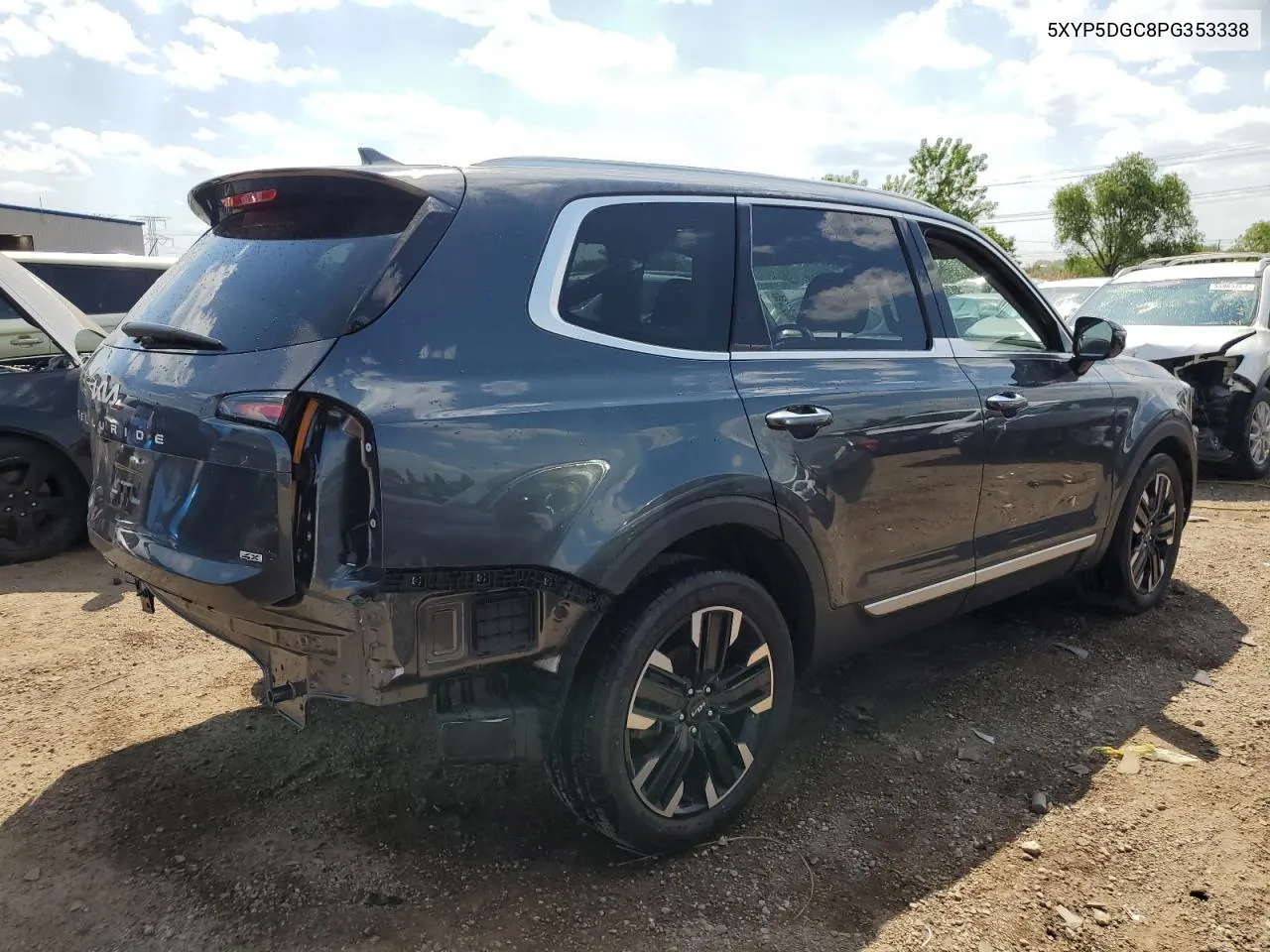 2023 Kia Telluride Sx VIN: 5XYP5DGC8PG353338 Lot: 56093414