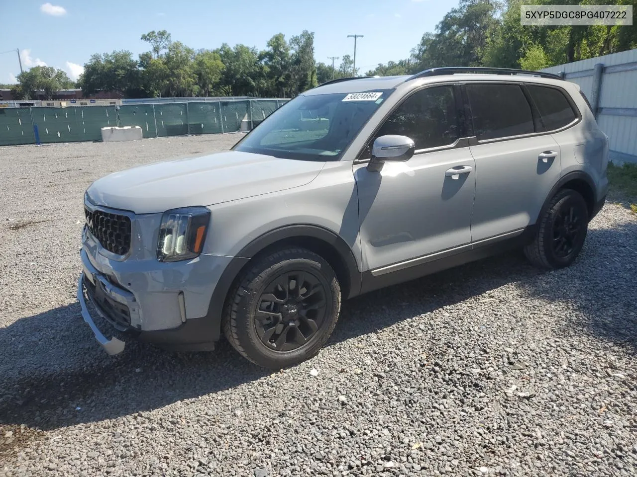 2023 Kia Telluride Sx VIN: 5XYP5DGC8PG407222 Lot: 58024664