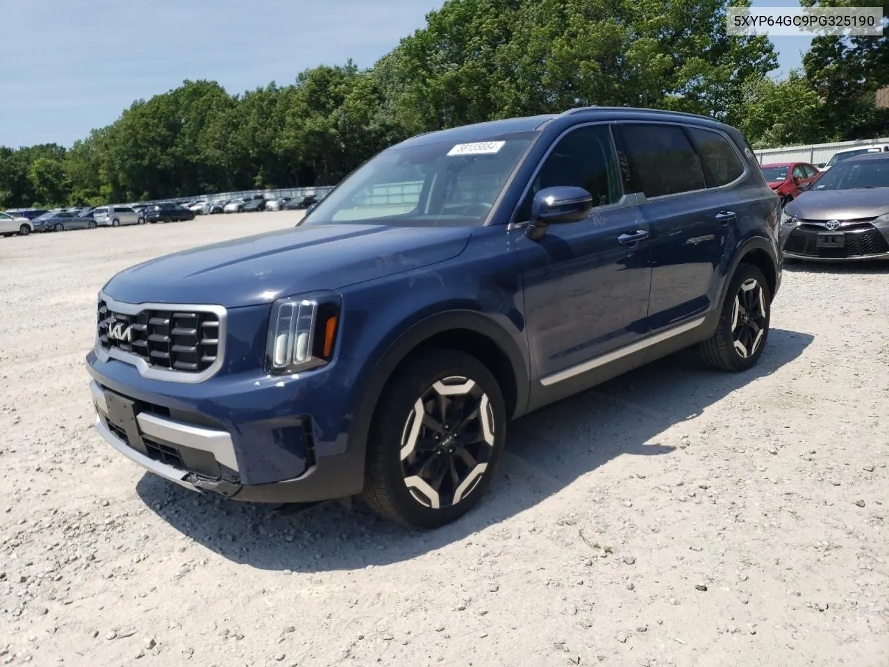 2023 Kia Telluride S VIN: 5XYP64GC9PG325190 Lot: 58155884