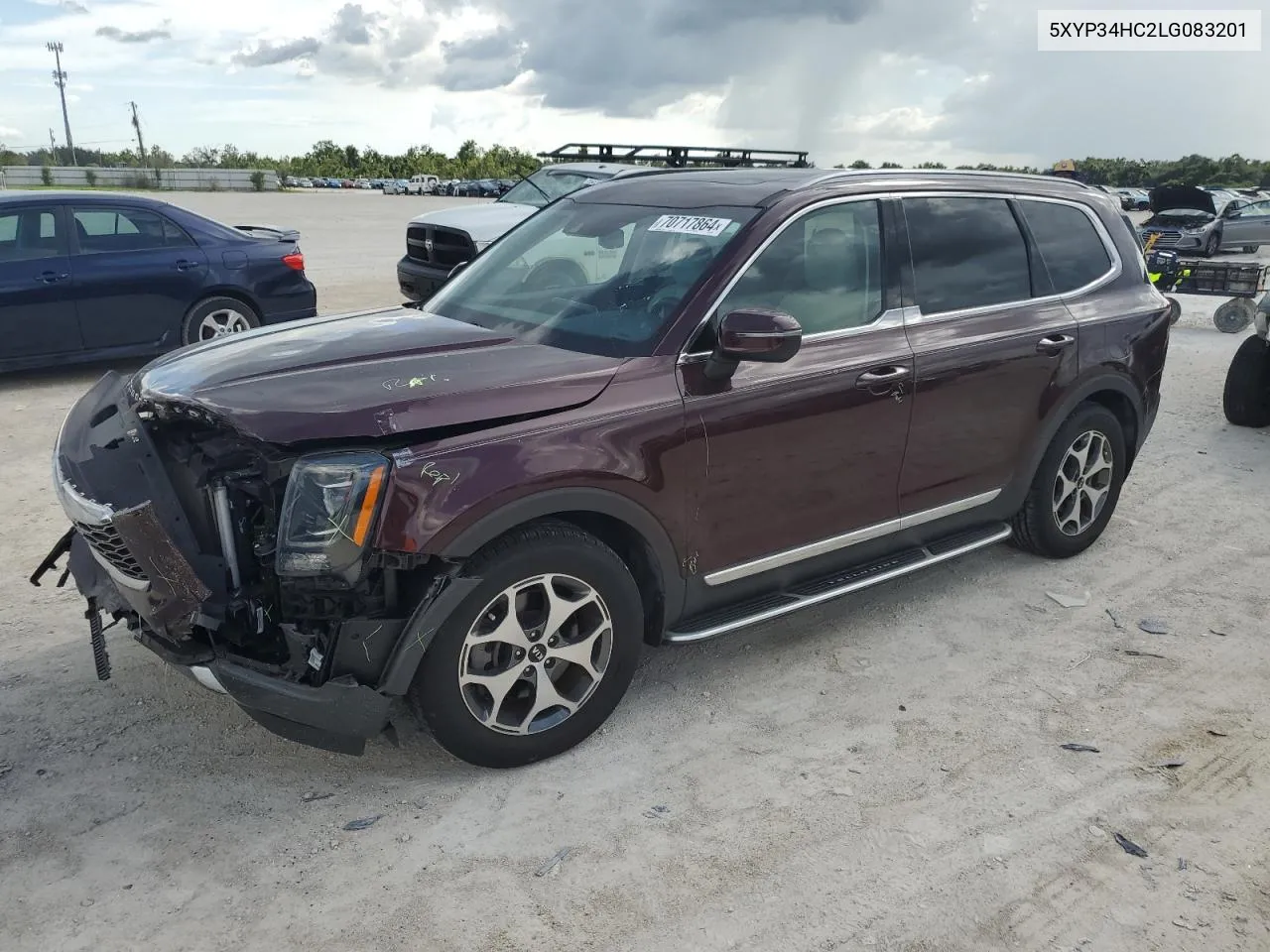 2023 Kia Telluride Ex VIN: 5XYP34HC2LG083201 Lot: 70717864