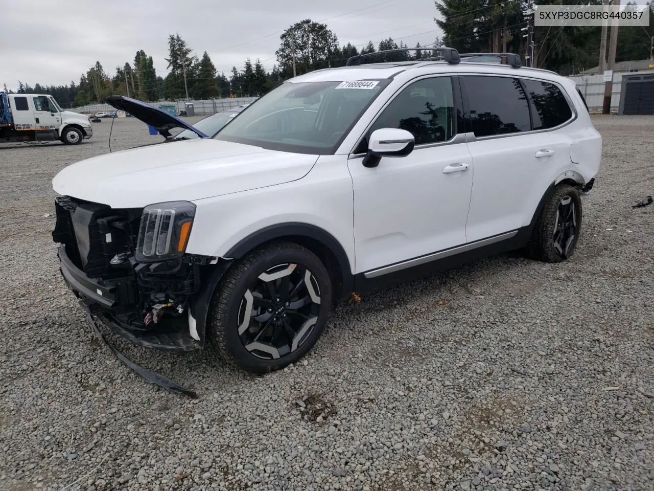 2024 Kia Telluride Ex VIN: 5XYP3DGC8RG440357 Lot: 71688644