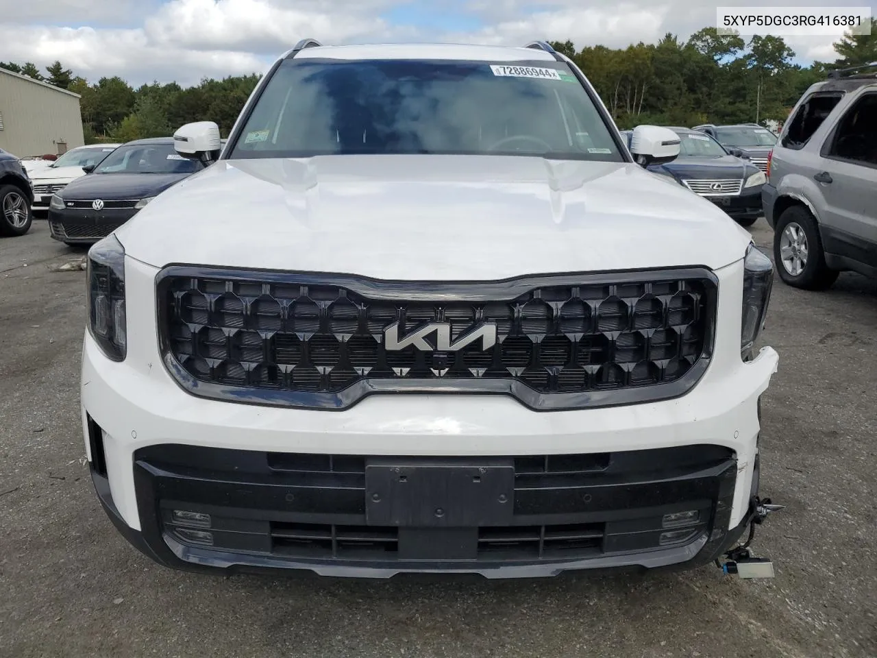 2024 Kia Telluride Sx VIN: 5XYP5DGC3RG416381 Lot: 72886944