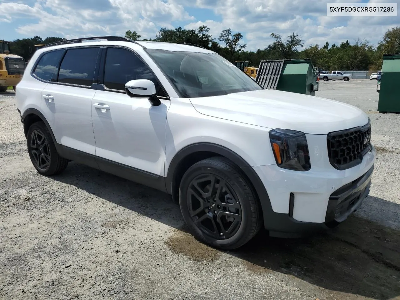 2024 Kia Telluride Sx VIN: 5XYP5DGCXRG517286 Lot: 75268374