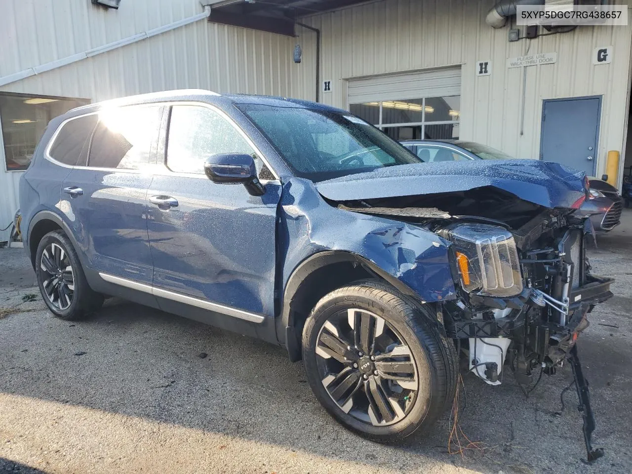 2024 Kia Telluride Sx VIN: 5XYP5DGC7RG438657 Lot: 77434094