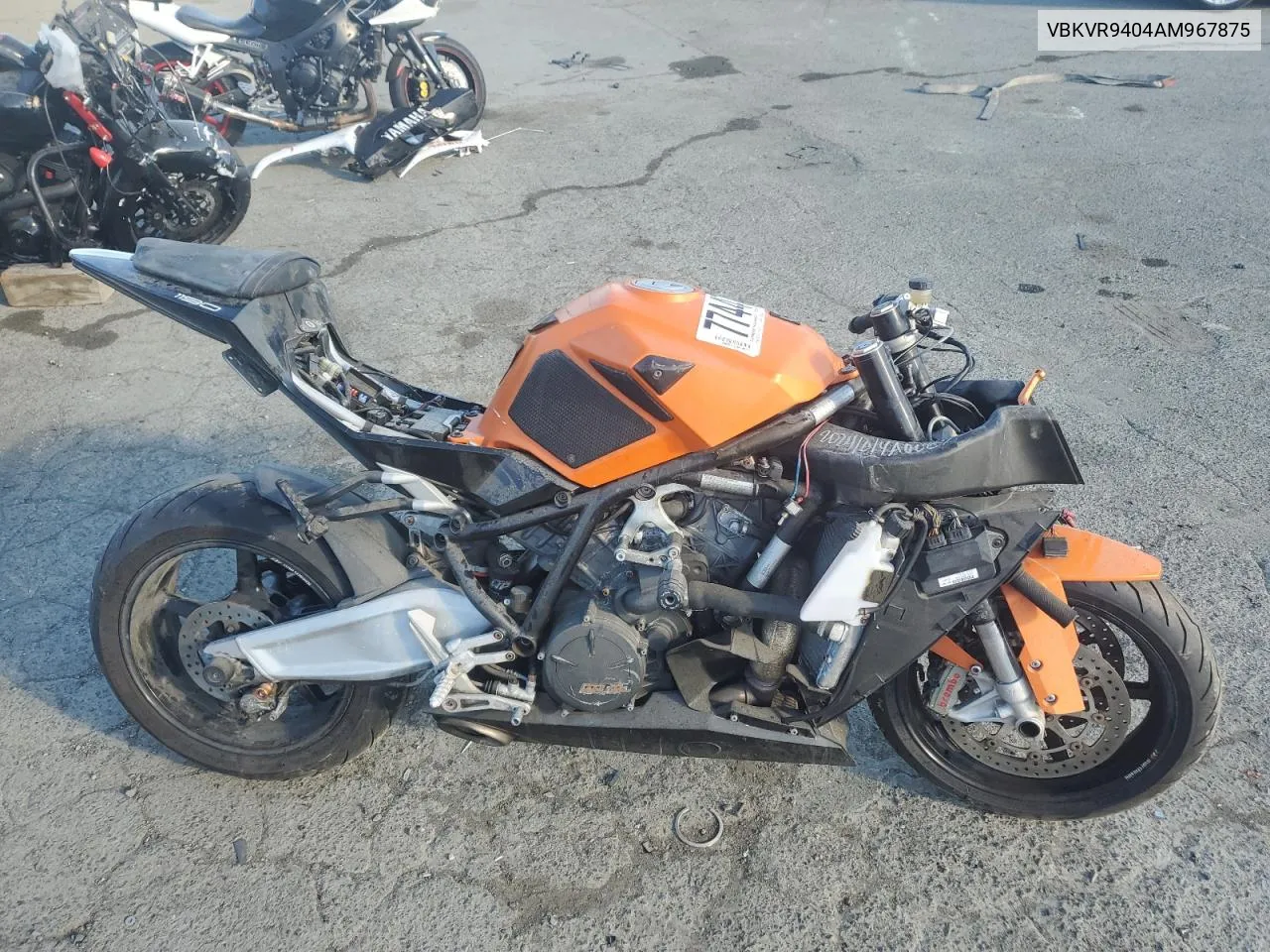 2010 Ktm 1190 Rc8 VIN: VBKVR9404AM967875 Lot: 77447604