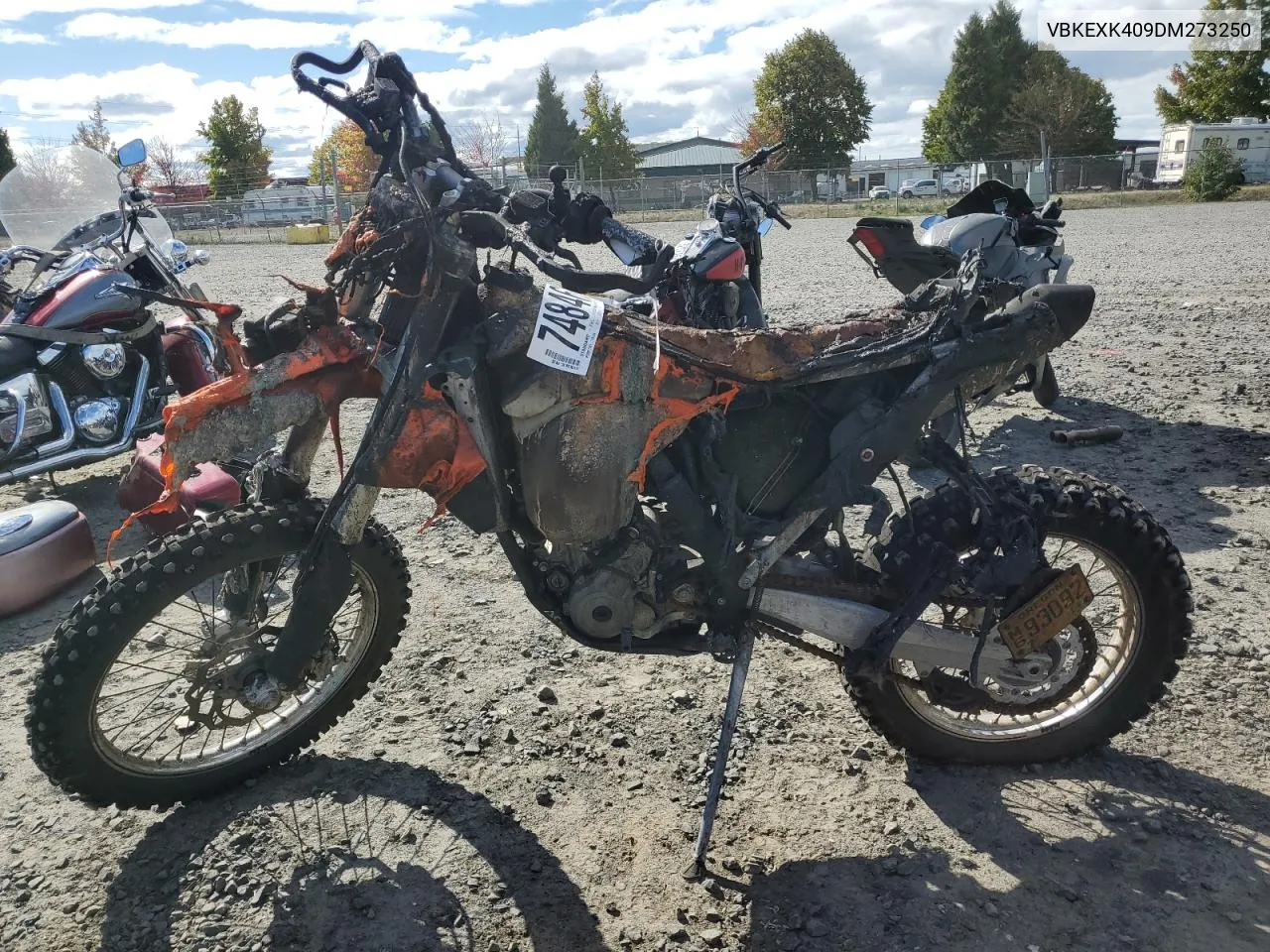 2013 Ktm 350 Xc-Fw VIN: VBKEXK409DM273250 Lot: 74846284