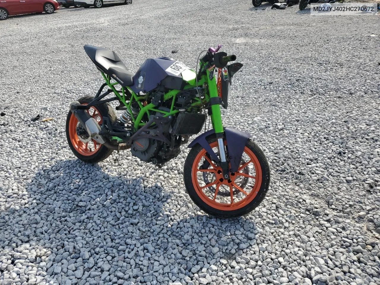 2017 Ktm 390 Duke VIN: MD2JYJ402HC270672 Lot: 68753184