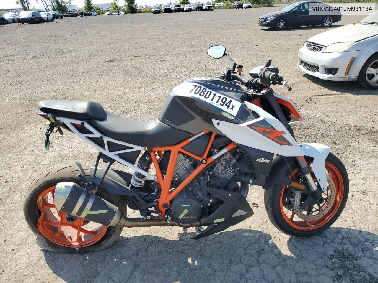 VBKV39401JM981184 2018 Ktm 1290 Super Duke R