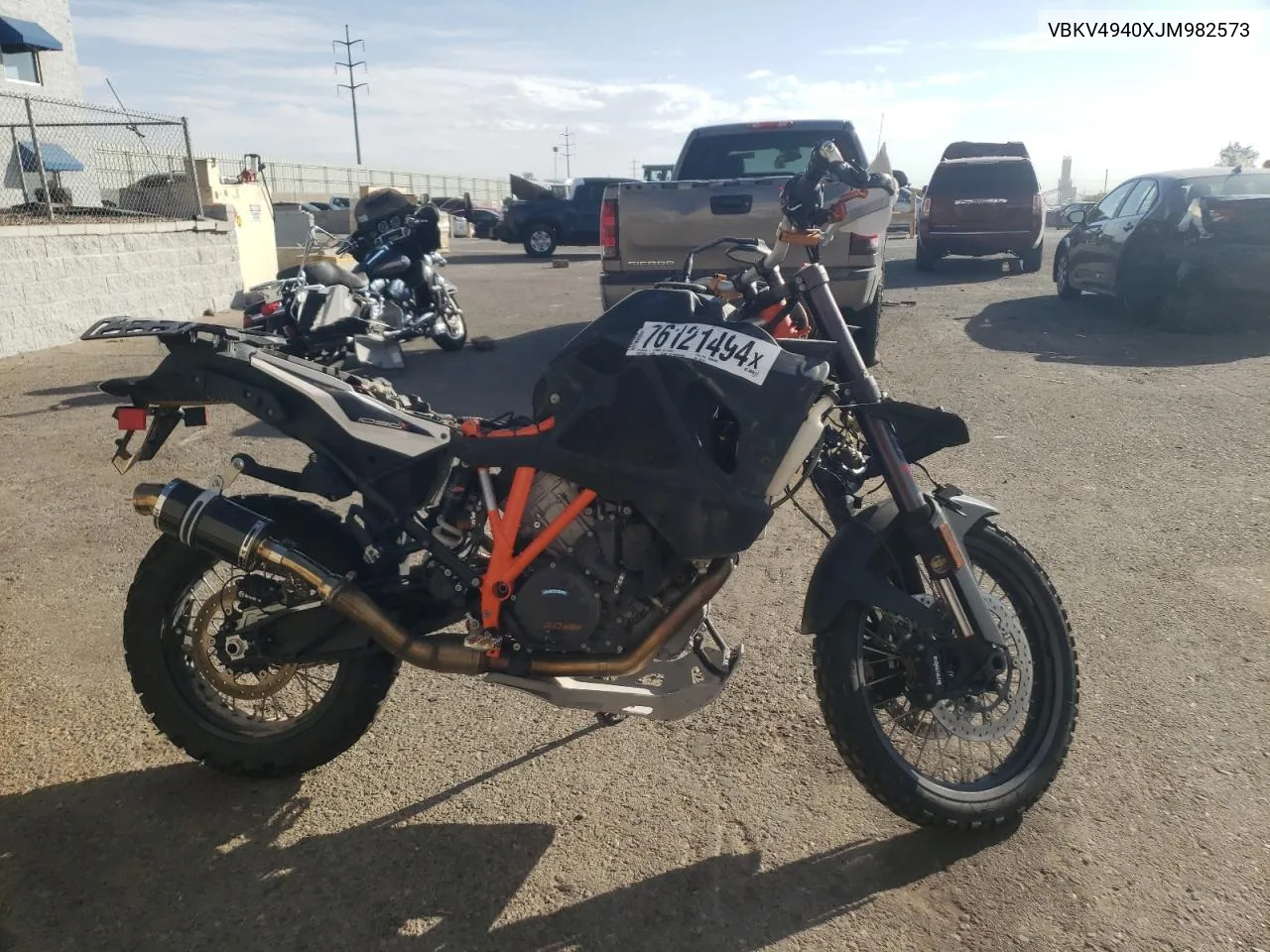 2018 Ktm 1090 Adventure R VIN: VBKV4940XJM982573 Lot: 76121494