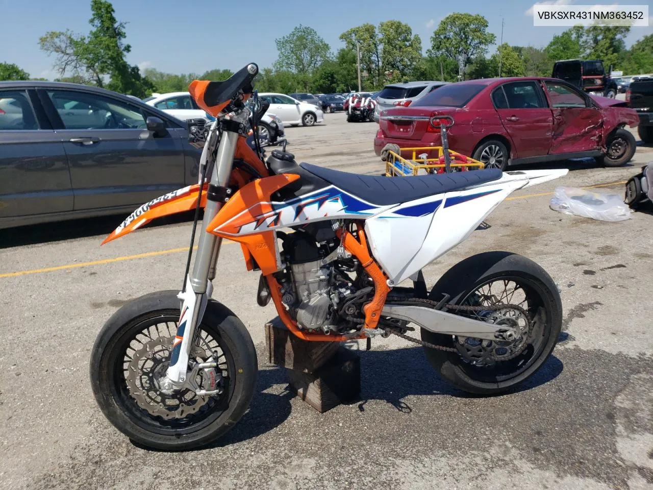 2022 Ktm 450 Sx-F VIN: VBKSXR431NM363452 Lot: 53592254