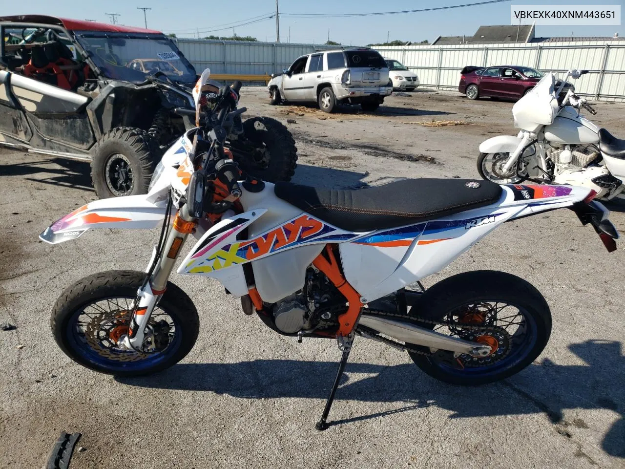 2022 Ktm 500 Exc-F Six Days VIN: VBKEXK40XNM443651 Lot: 70582634