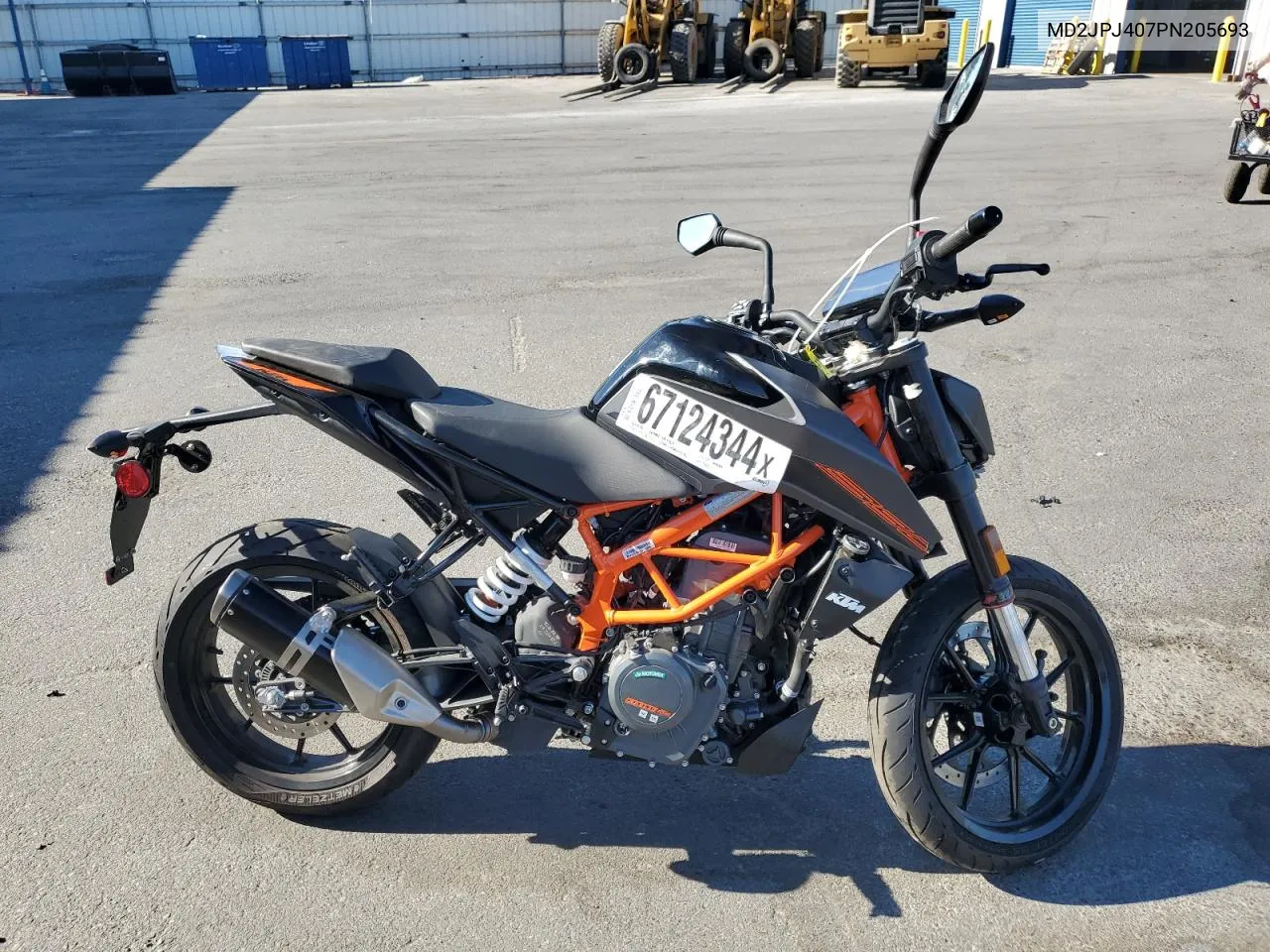 2023 Ktm 390 Duke VIN: MD2JPJ407PN205693 Lot: 67124344