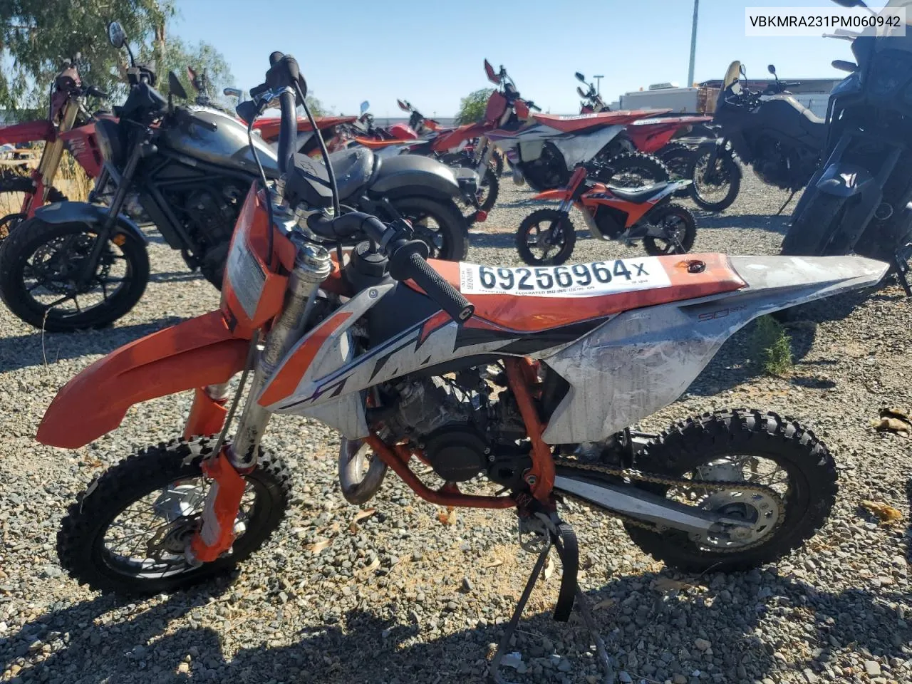 2023 Ktm 50 / 65 Sx VIN: VBKMRA231PM060942 Lot: 69256964