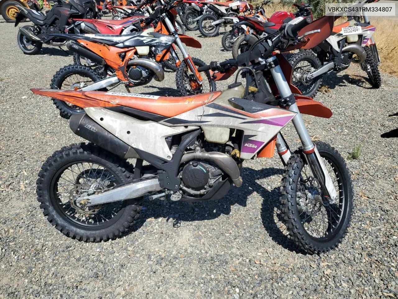 2024 Ktm 450 Xc-F VIN: VBKXCS431RM334807 Lot: 69256054