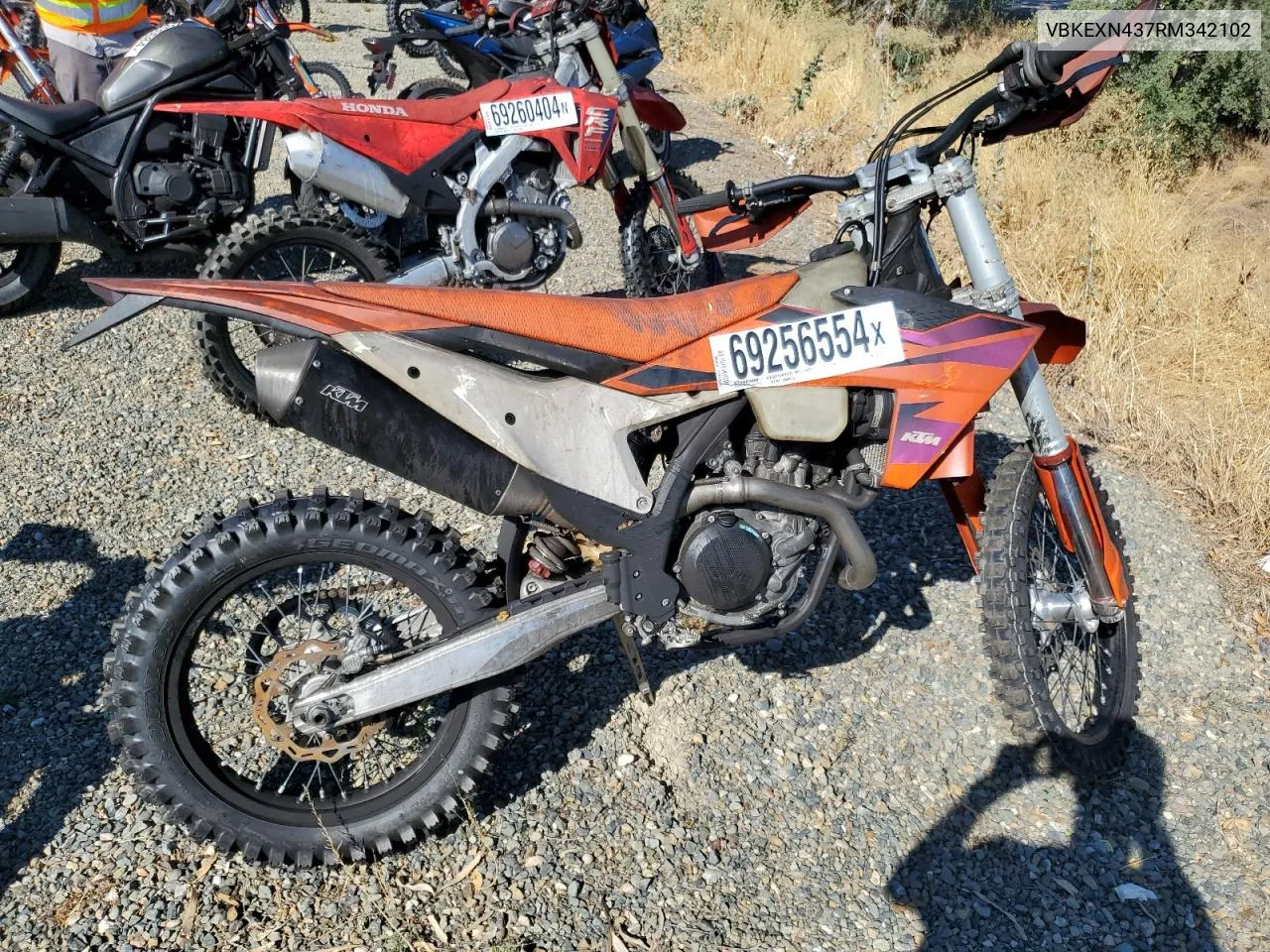 2024 Ktm 450 Xcf-W VIN: VBKEXN437RM342102 Lot: 69256554