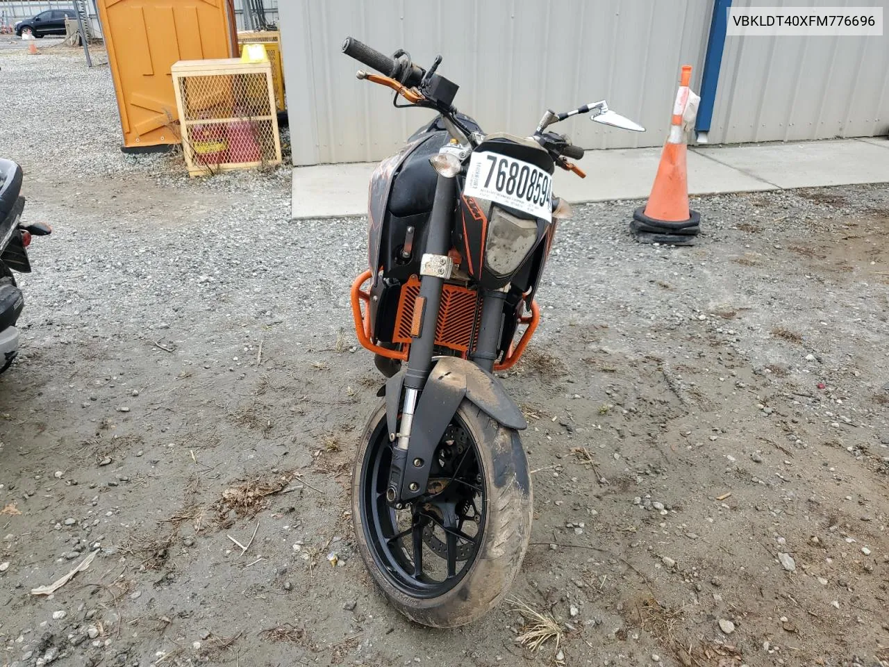 2015 Ktm 690 Duke VIN: VBKLDT40XFM776696 Lot: 76808594