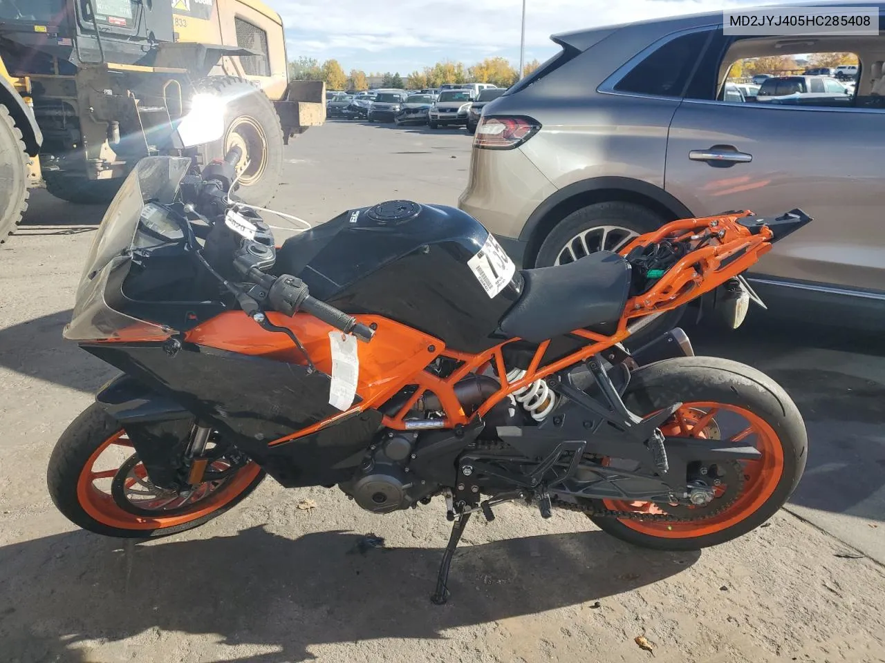 2017 Ktm 390 Duke VIN: MD2JYJ405HC285408 Lot: 76581134