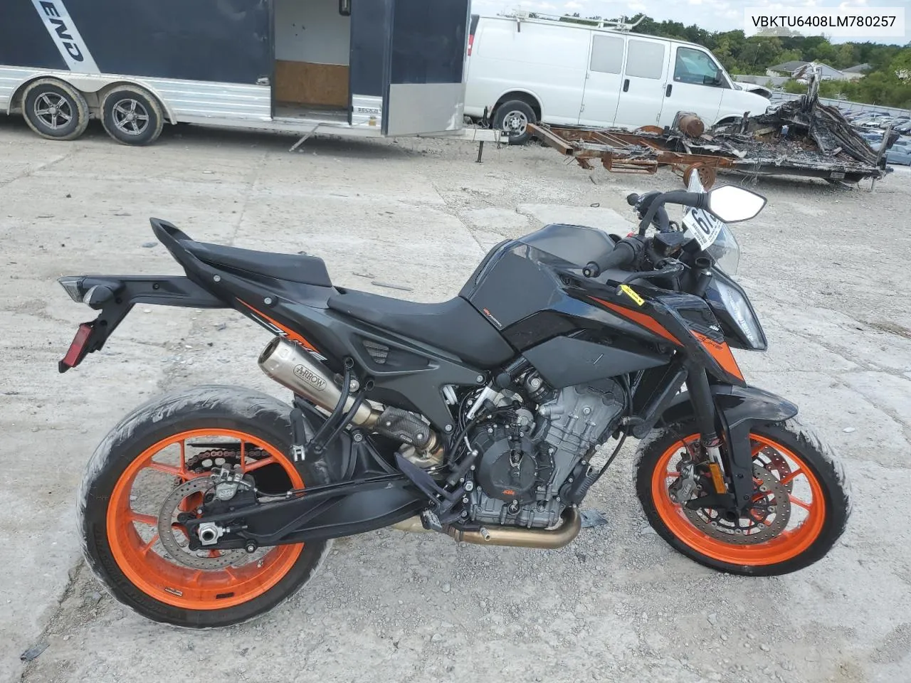 2020 Ktm 790 Duke VIN: VBKTU6408LM780257 Lot: 67556544