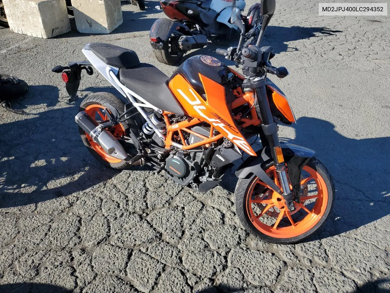 2020 Ktm 390 Duke VIN: MD2JPJ400LC294352 Lot: 70491164