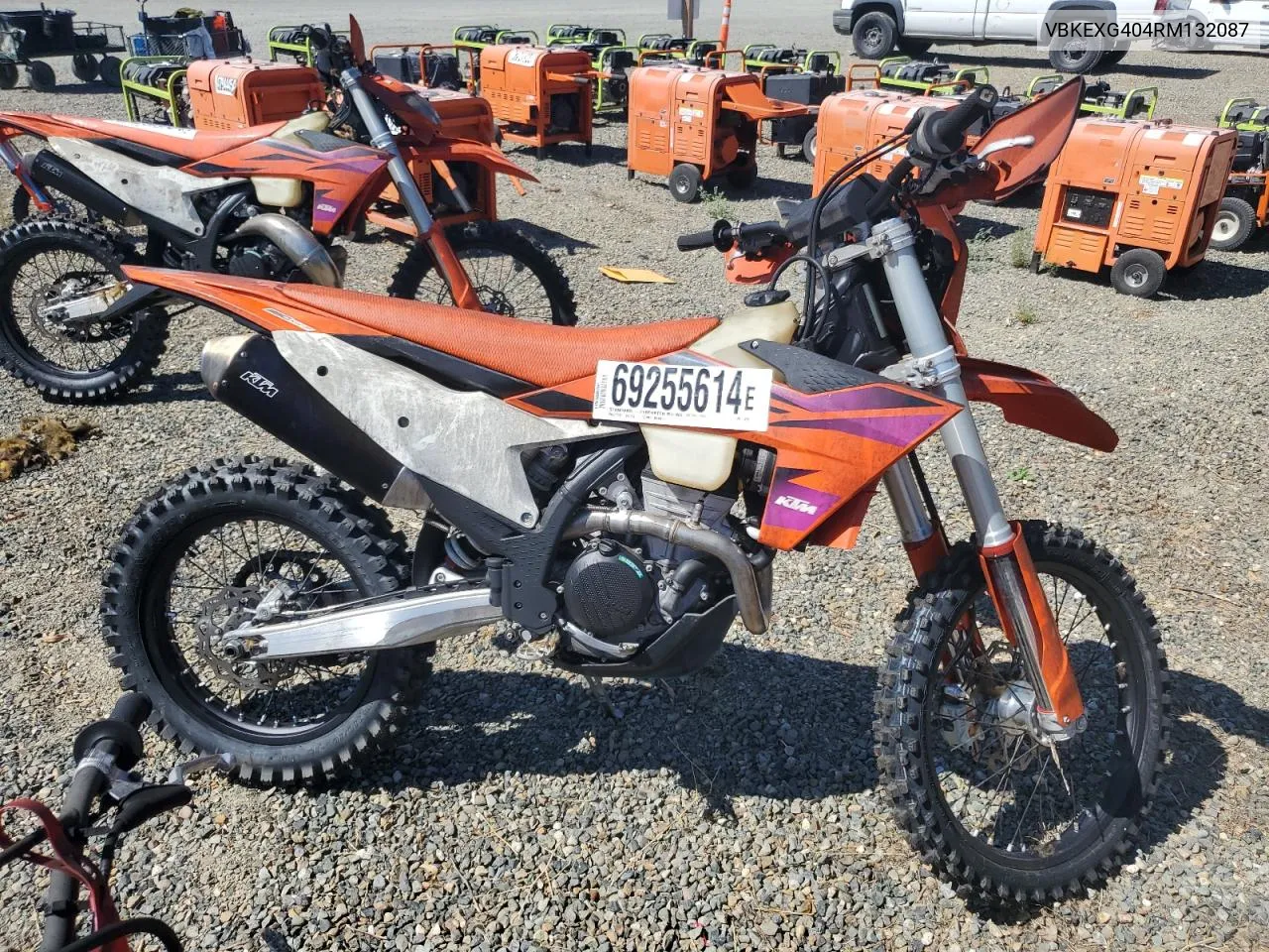 2024 Ktm Enduro VIN: VBKEXG404RM132087 Lot: 69255614