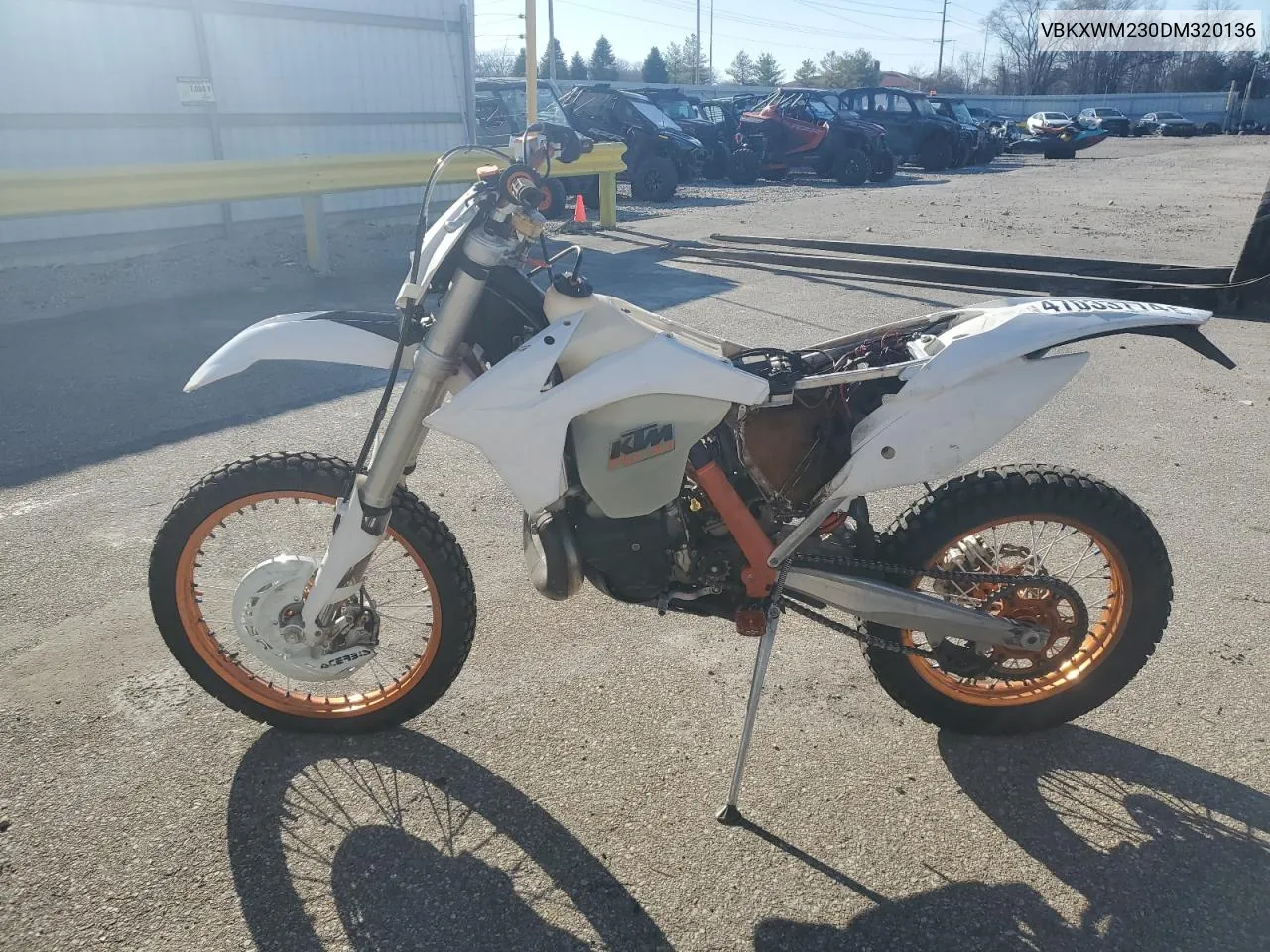 2013 Ktm 300 Xc-W VIN: VBKXWM230DM320136 Lot: 65140414