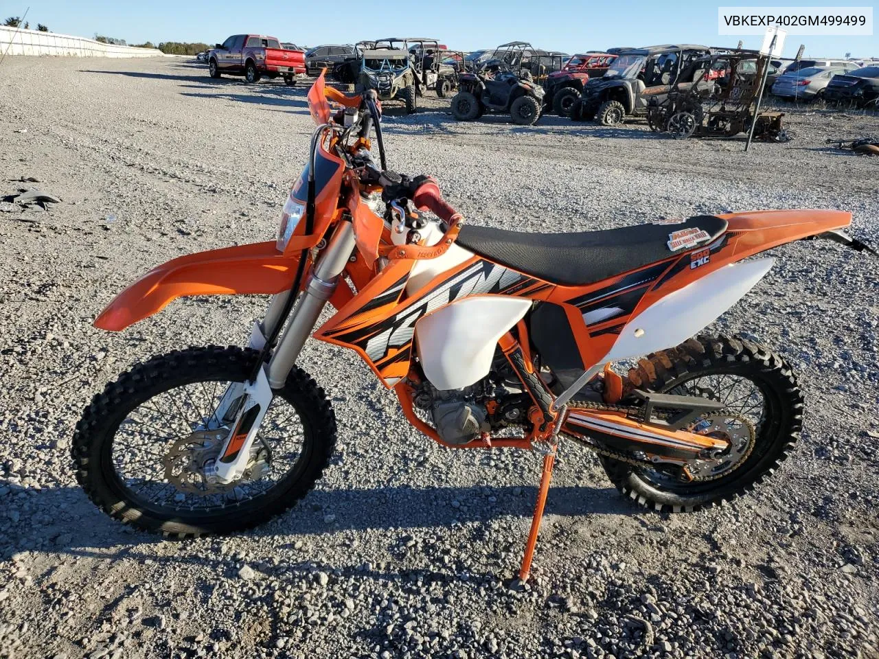 2016 Ktm 500 Xc-W VIN: VBKEXP402GM499499 Lot: 76827884