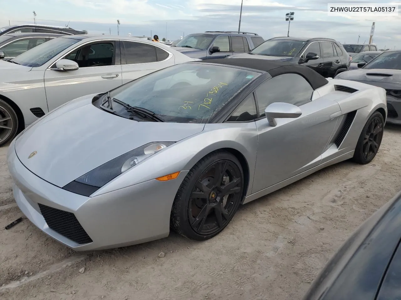 2007 Lamborghini Gallardo Spyder VIN: ZHWGU22T57LA05137 Lot: 76275354