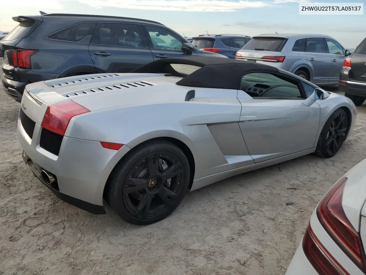 2007 Lamborghini Gallardo Spyder VIN: ZHWGU22T57LA05137 Lot: 76275354