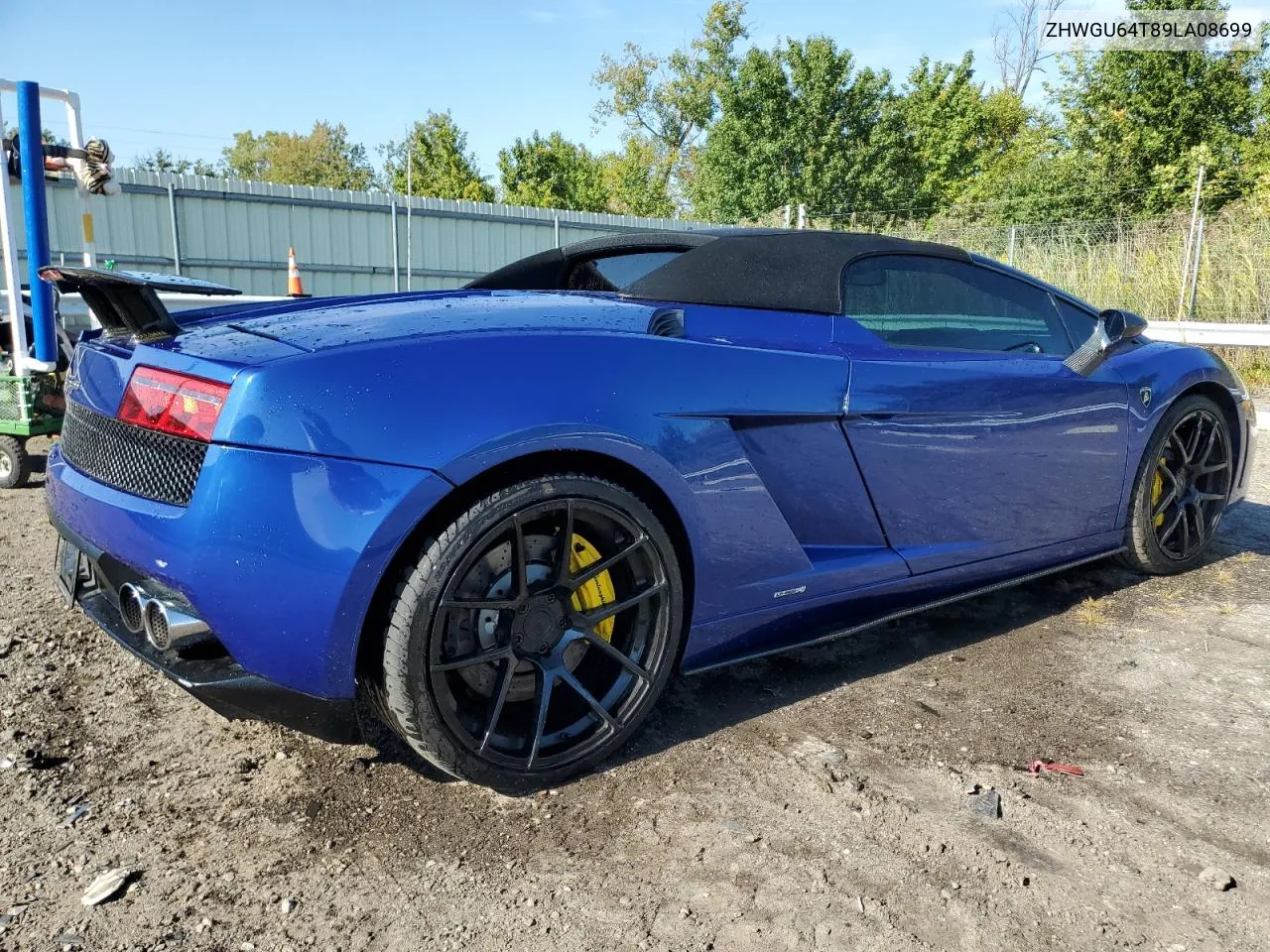 2009 Lamborghini Gallardo Spyder VIN: ZHWGU64T89LA08699 Lot: 71488994