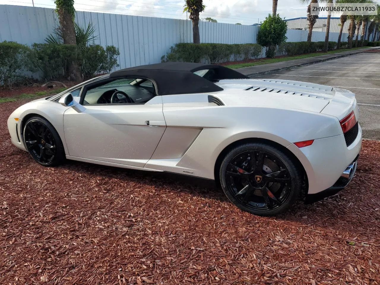 2012 Lamborghini Gallardo Spyder VIN: ZHWGU6BZ7CLA11933 Lot: 74679154