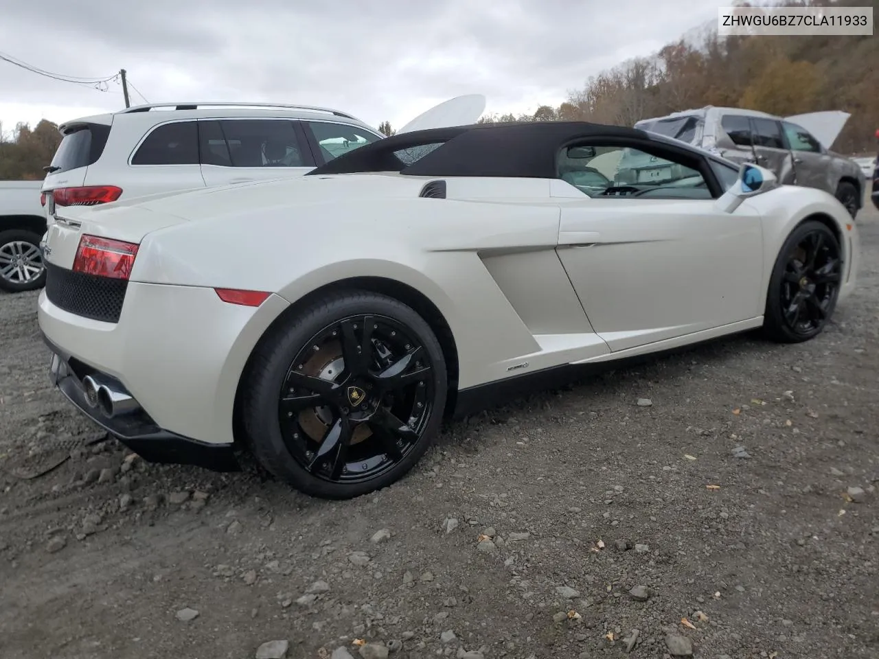 2012 Lamborghini Gallardo Spyder VIN: ZHWGU6BZ7CLA11933 Lot: 78625754