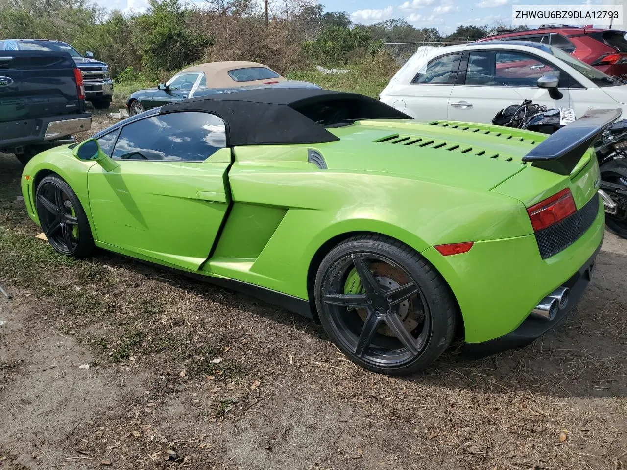 ZHWGU6BZ9DLA12793 2013 Lamborghini Gallardo Spyder