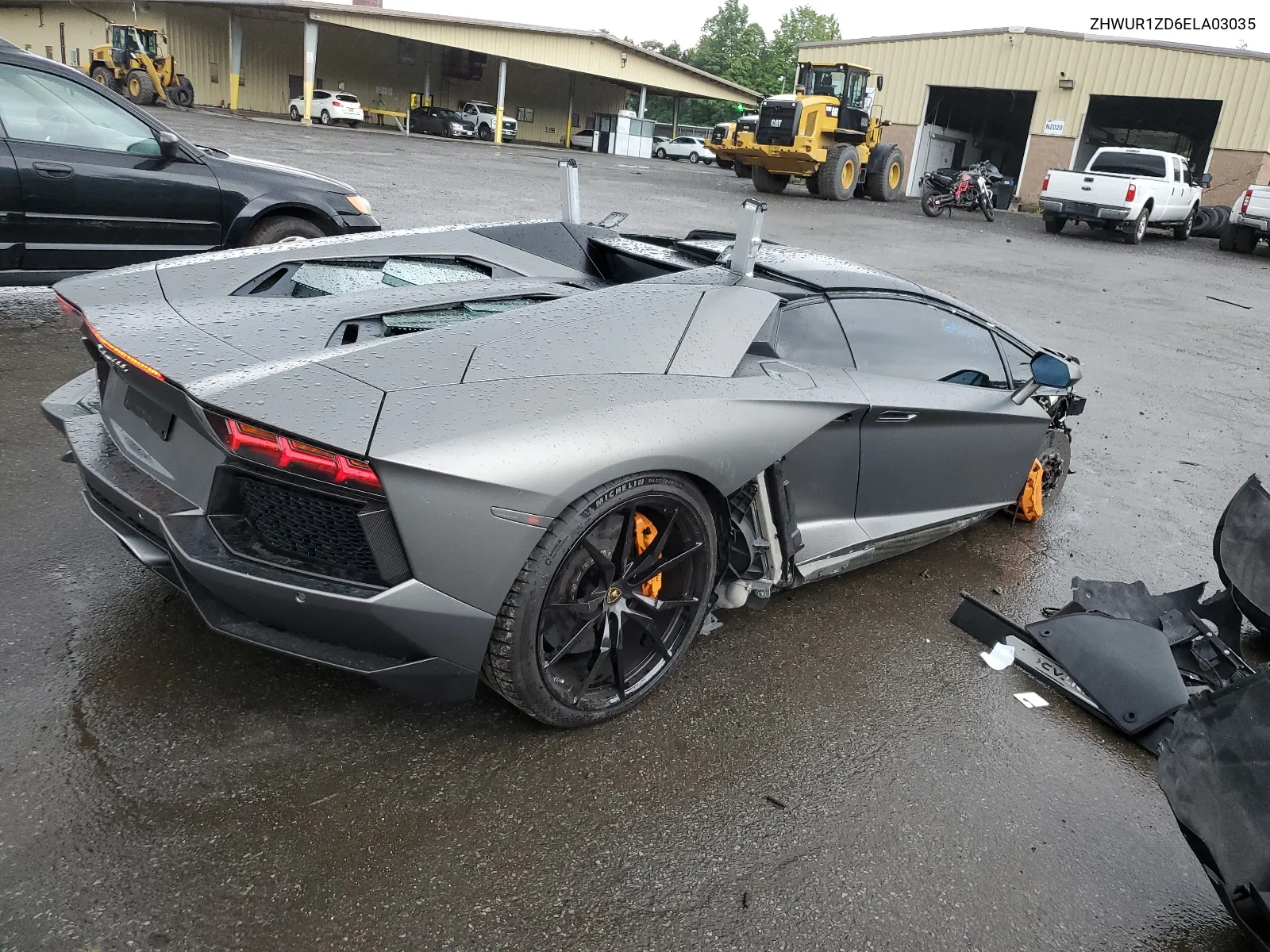 2014 Lamborghini Aventador VIN: ZHWUR1ZD6ELA03035 Lot: 66784084