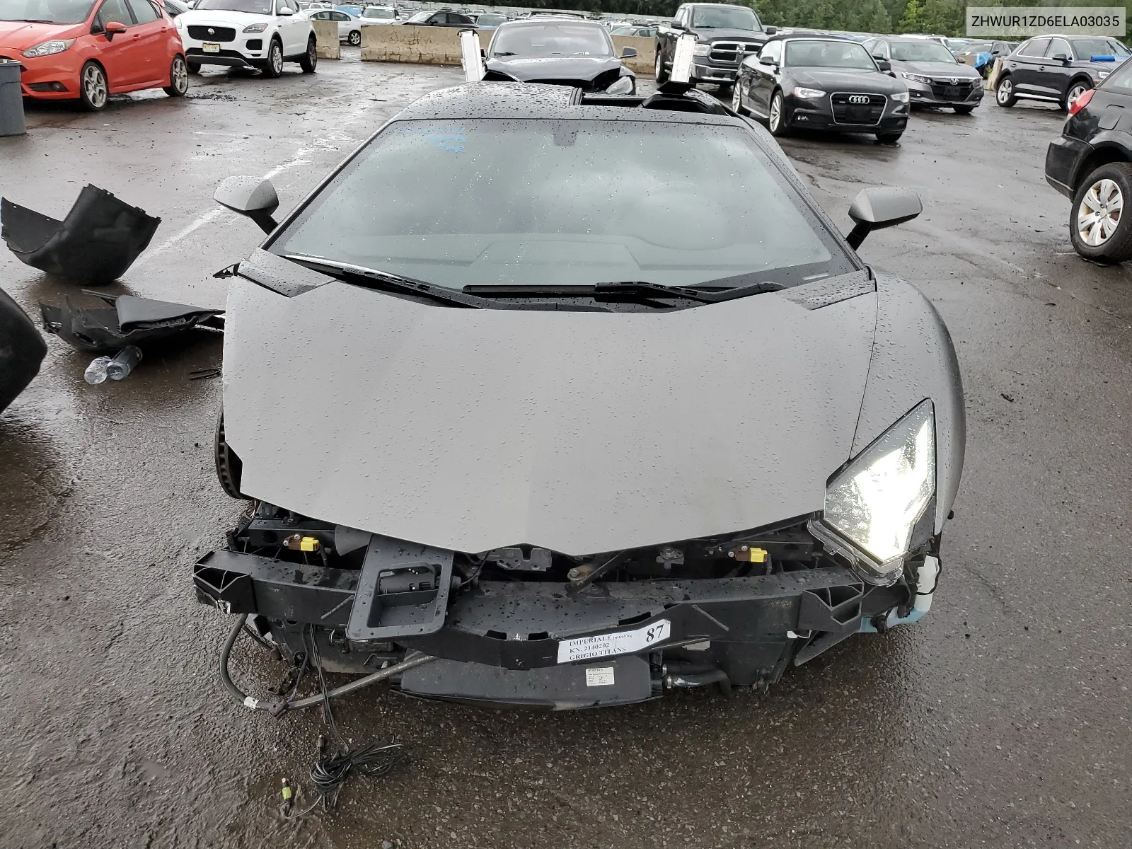 2014 Lamborghini Aventador VIN: ZHWUR1ZD6ELA03035 Lot: 66784084