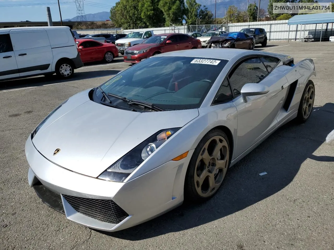 2004 Lamborghini Gallardo VIN: ZHWGU11M94LA01754 Lot: 67935984