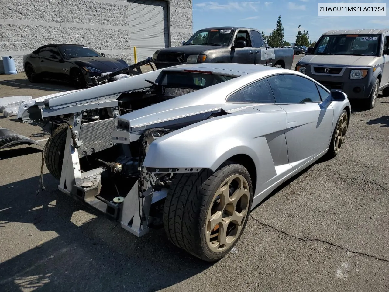 2004 Lamborghini Gallardo VIN: ZHWGU11M94LA01754 Lot: 67935984