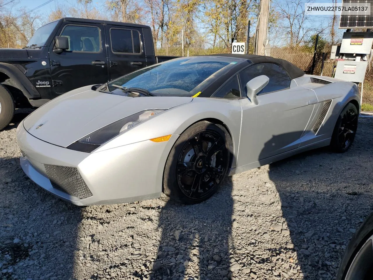 2007 Lamborghini Gallardo Spyder VIN: ZHWGU22T57LA05137 Lot: 78841294