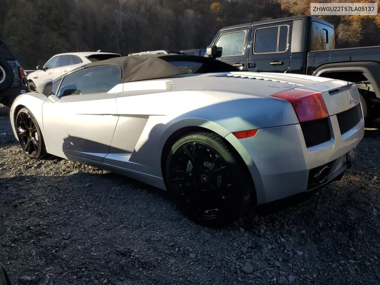 2007 Lamborghini Gallardo Spyder VIN: ZHWGU22T57LA05137 Lot: 78841294