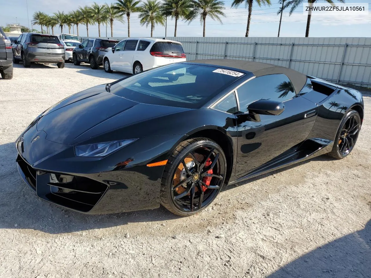 2018 Lamborghini Huracan VIN: ZHWUR2ZF5JLA10561 Lot: 75416254