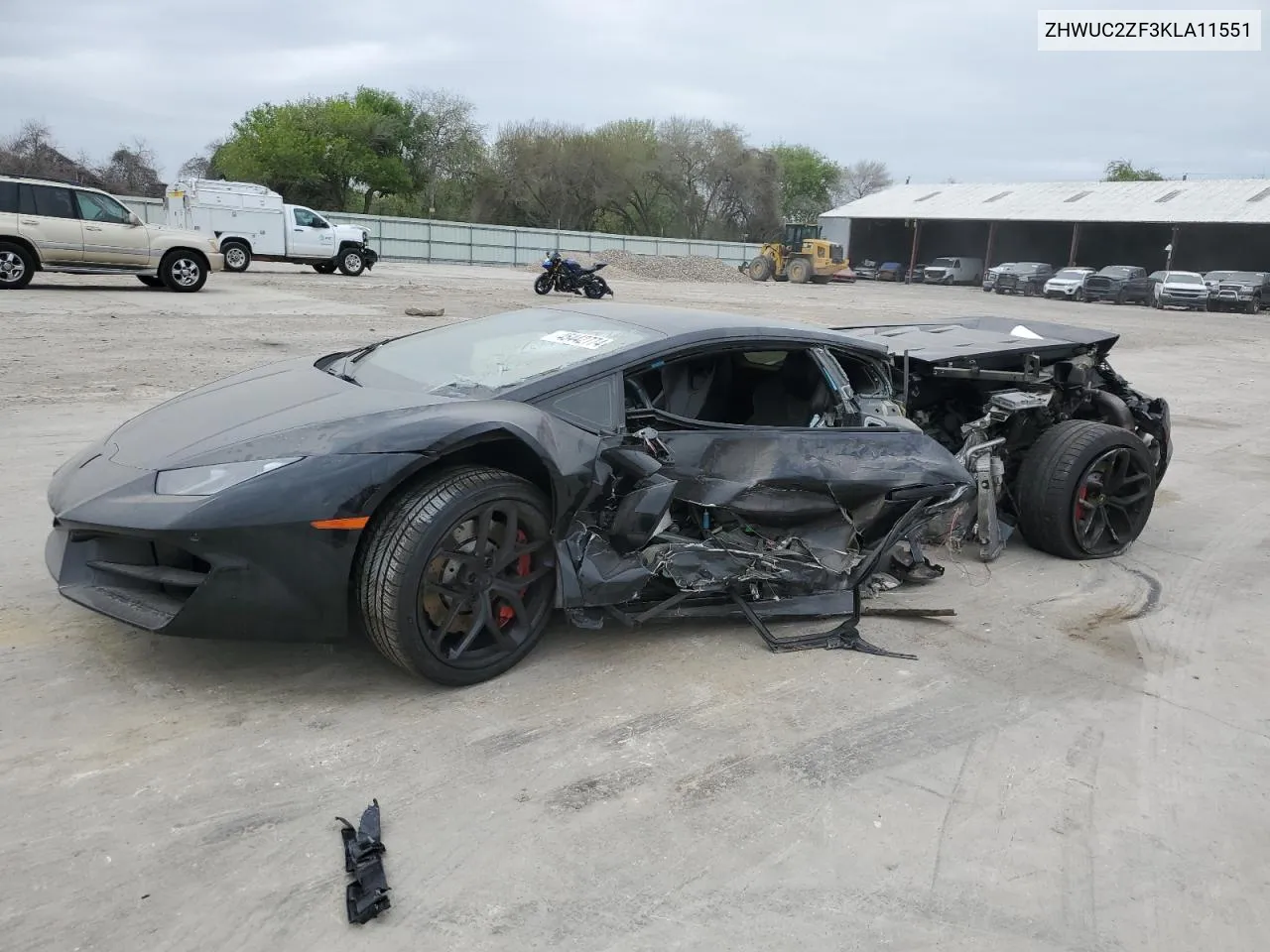 2019 Lamborghini Huracan VIN: ZHWUC2ZF3KLA11551 Lot: 45442774