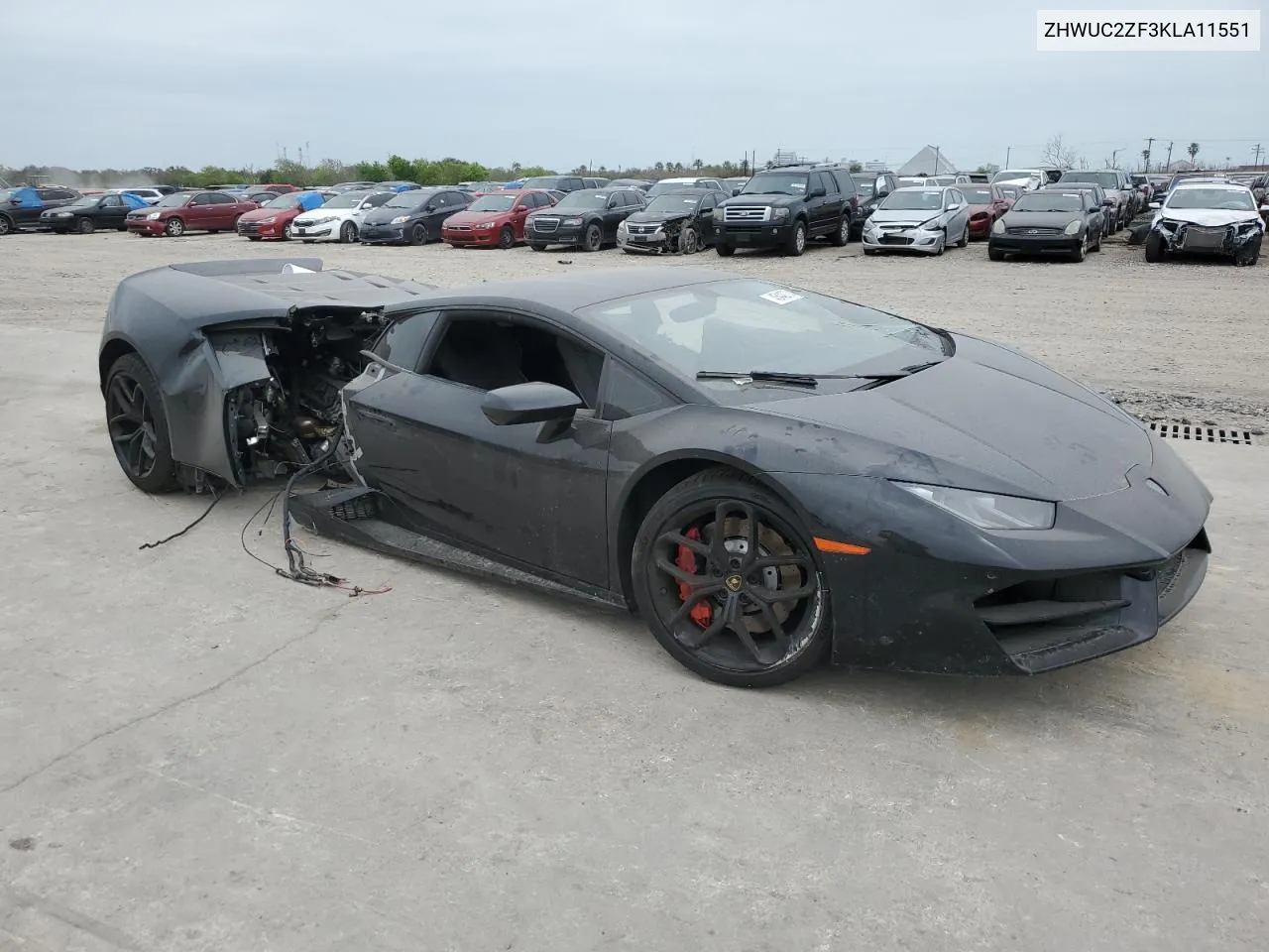 2019 Lamborghini Huracan VIN: ZHWUC2ZF3KLA11551 Lot: 45442774