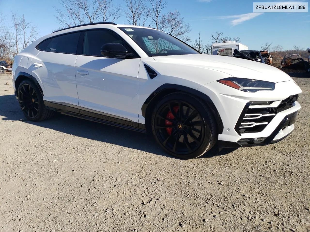 2021 Lamborghini Urus VIN: ZPBUA1ZL8MLA11388 Lot: 81306374