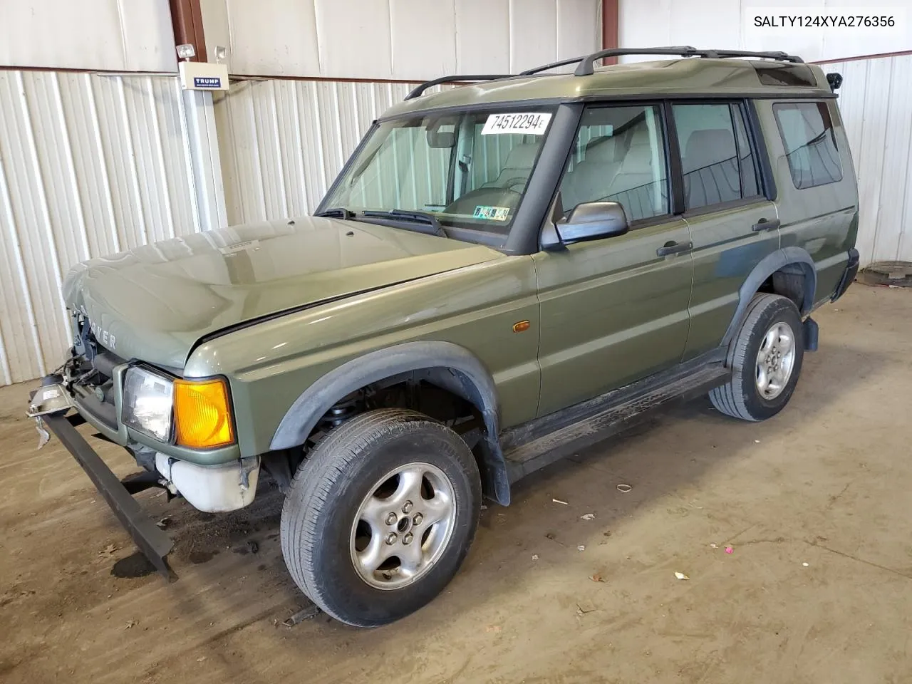 2000 Land Rover Discovery Ii VIN: SALTY124XYA276356 Lot: 74512294