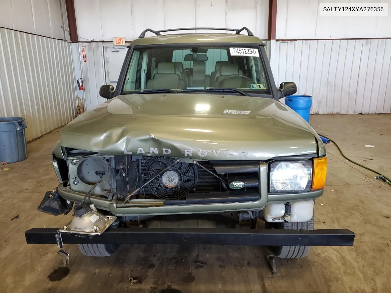 2000 Land Rover Discovery Ii VIN: SALTY124XYA276356 Lot: 74512294