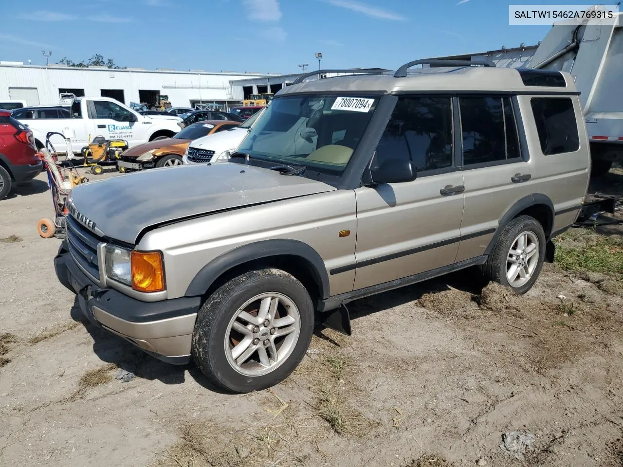 2002 Land Rover Discovery Ii Se VIN: SALTW15462A769315 Lot: 78007094