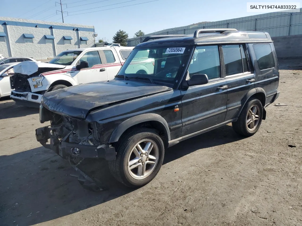 2004 Land Rover Discovery Ii Se VIN: SALTY19474A833322 Lot: 72050964