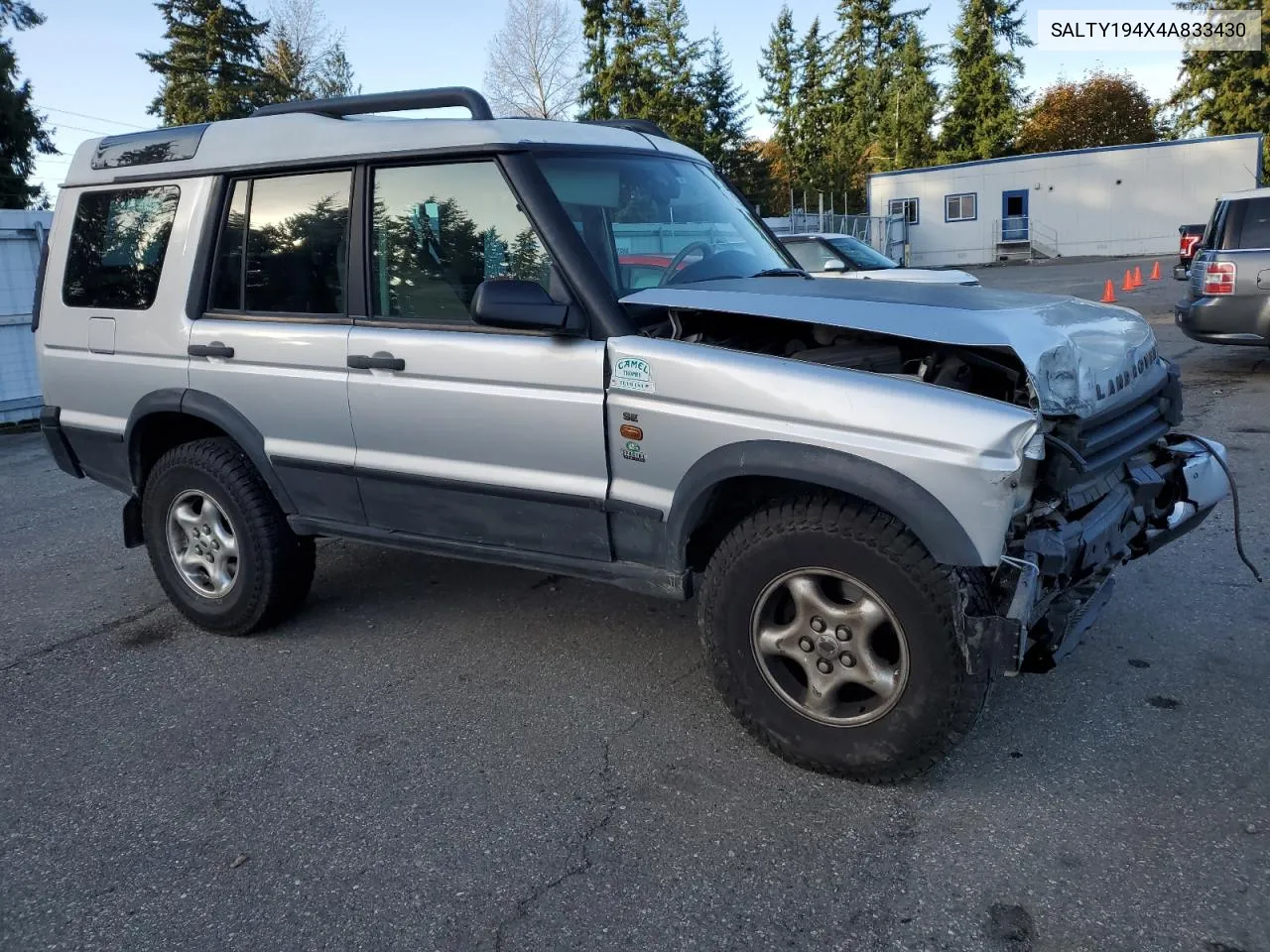 2004 Land Rover Discovery Ii Se VIN: SALTY194X4A833430 Lot: 77340134