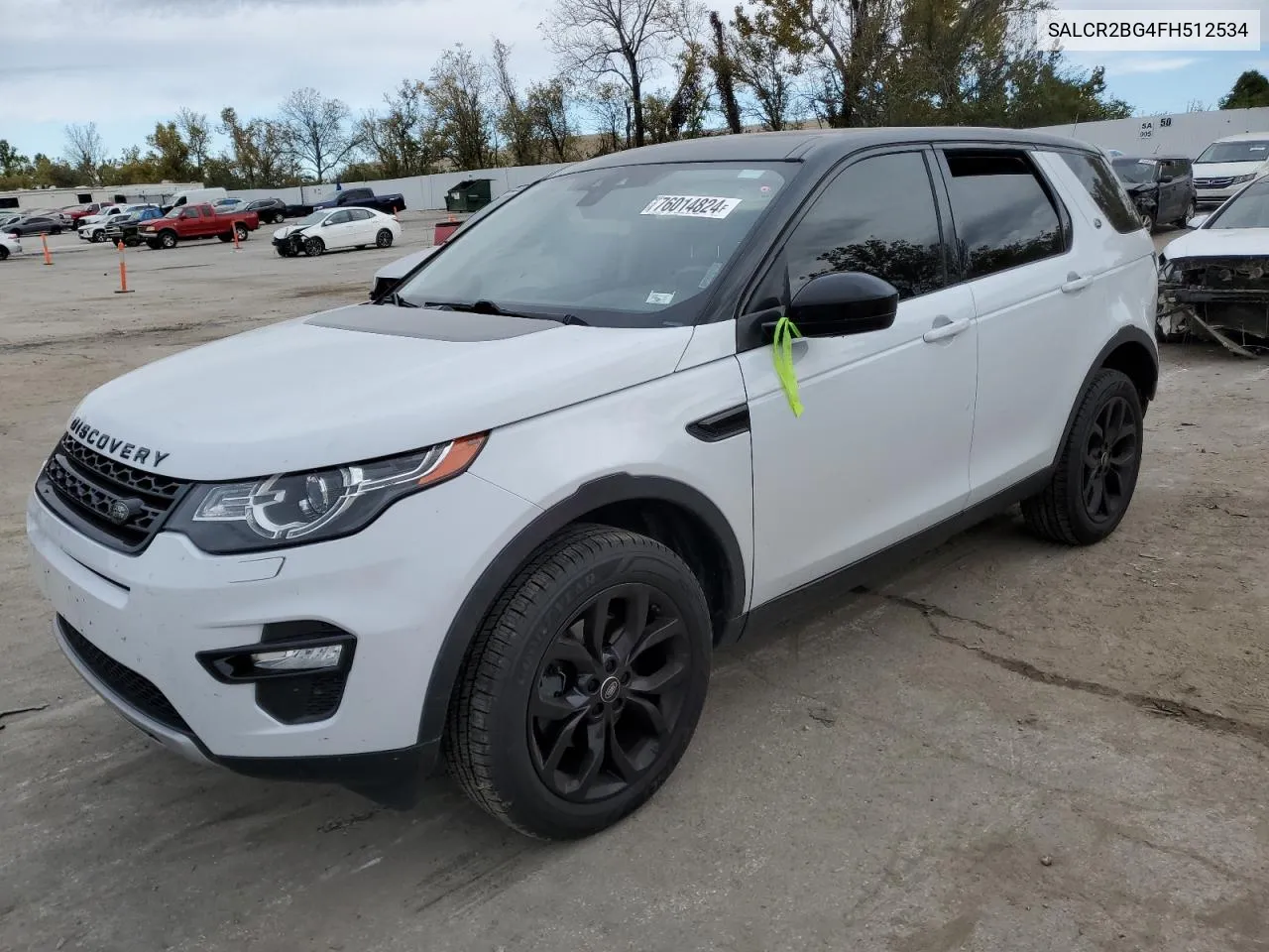 2015 Land Rover Discovery Sport Hse VIN: SALCR2BG4FH512534 Lot: 76014824