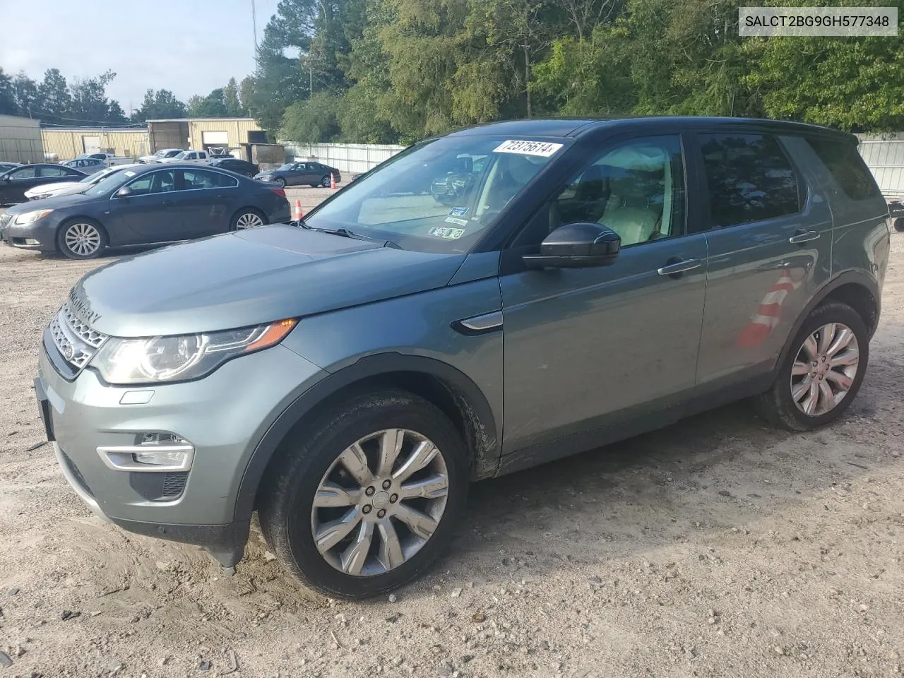 2016 Land Rover Discovery Sport Hse Luxury VIN: SALCT2BG9GH577348 Lot: 72375614