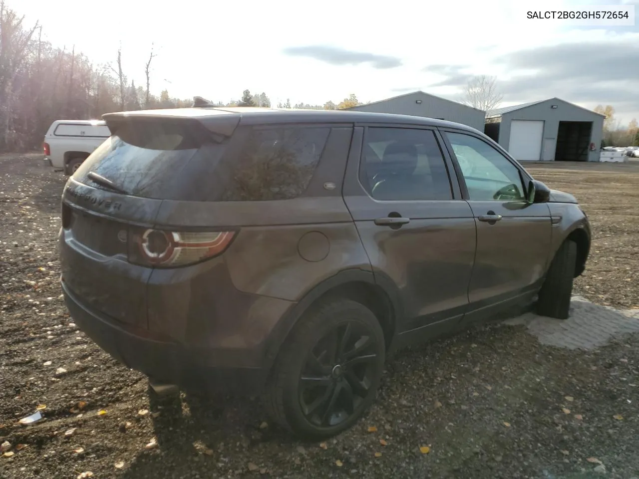 2016 Land Rover Discovery Sport Hse Luxury VIN: SALCT2BG2GH572654 Lot: 78044154